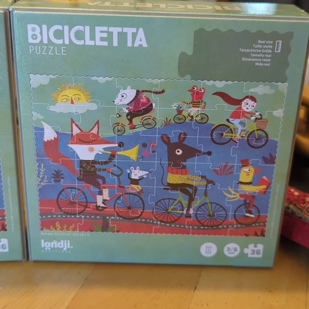 Bicicletta Puzzle by Londji Barcelona (2) NIB - Picture 5 of 6